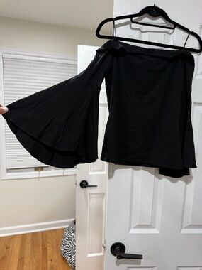 Express Off-Shoulder Bell-Sleeve Top